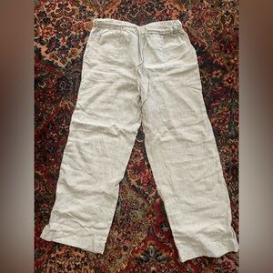 Poetry pinstripe linen pants size 8